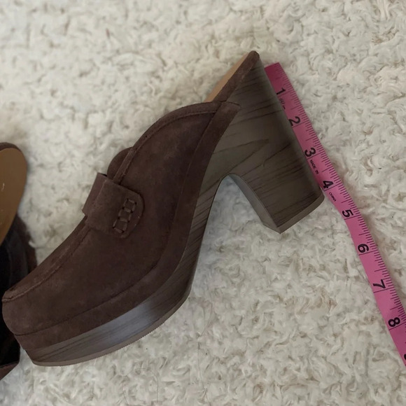 Splendid Vina leather platform clogs brown - Picture 7 of 9